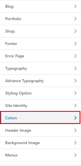 Themes Colors