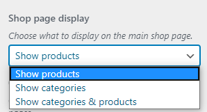 Woocommerce Product Catalog Shop Page Display