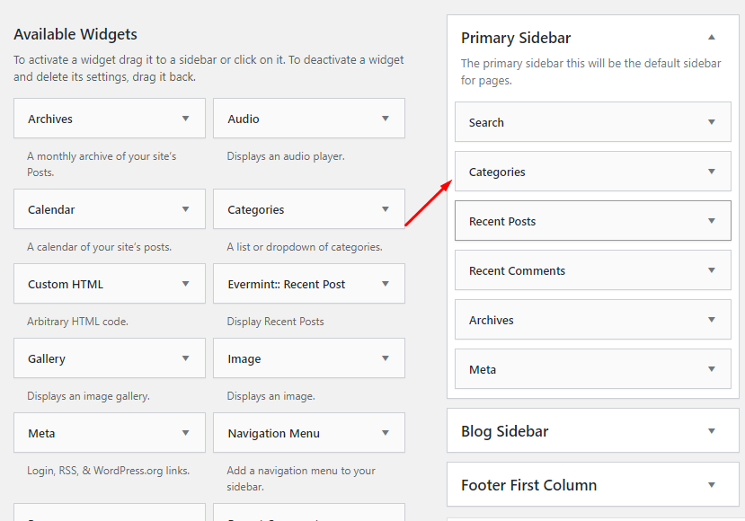 Drag to Sidebar