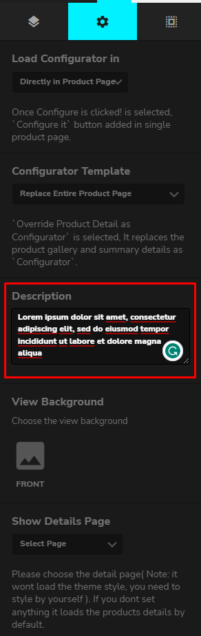 WP Configurator Pro Plugin Description