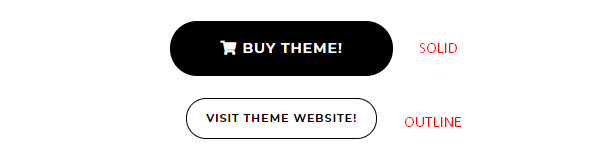 WP Configurator Theme Button Setting General Style SolidOutline