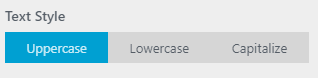 WP Configurator Theme Button Setting General Text Style
