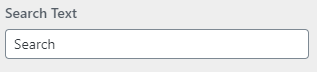 WP Configurator Theme General Setting Search Text