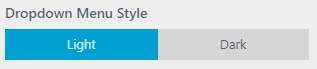 WP Configurator Theme Header Options Dropdown Menu Style