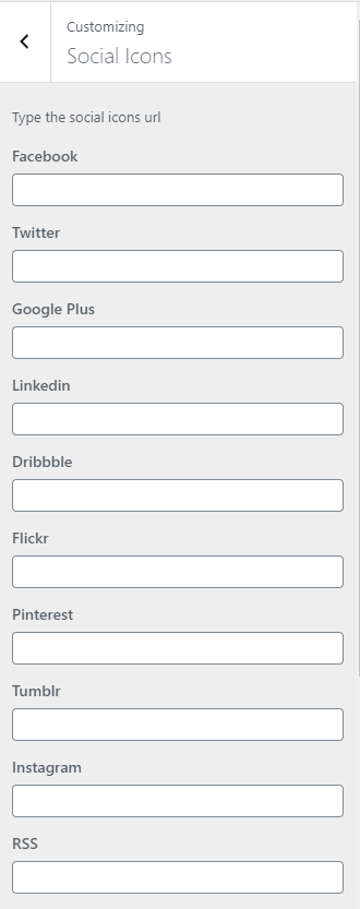 Social Icons Links