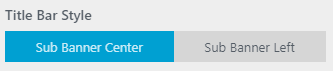 Title Bar Style