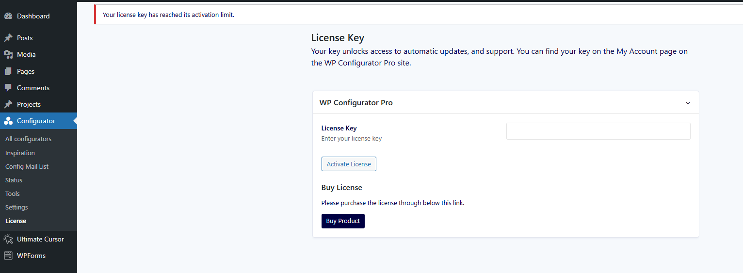manually deactivating invalidlicense
