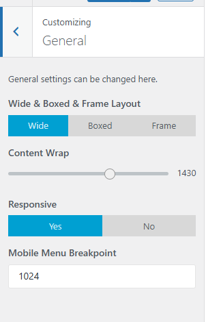 furnituretheme generalsettings