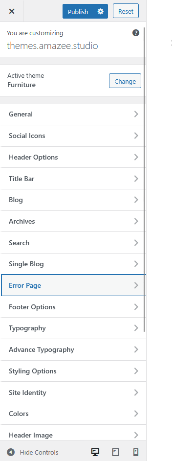 furnituretheme errorpage