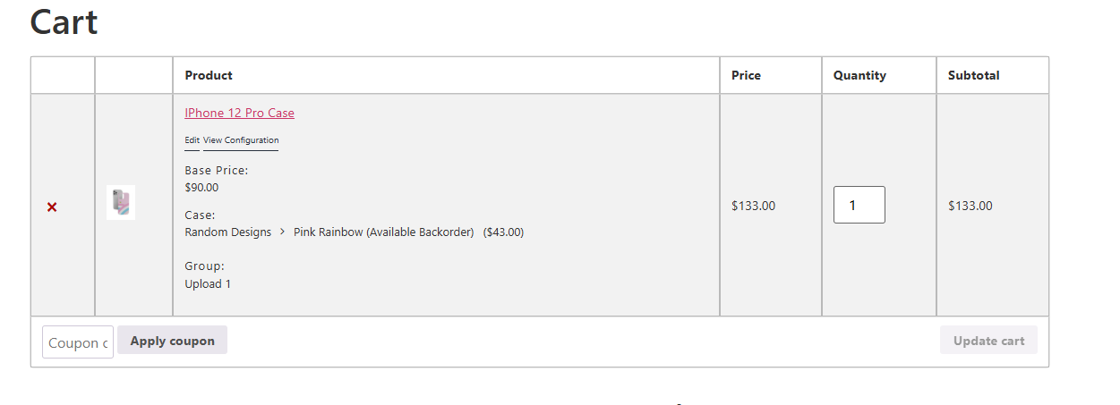backorder cart